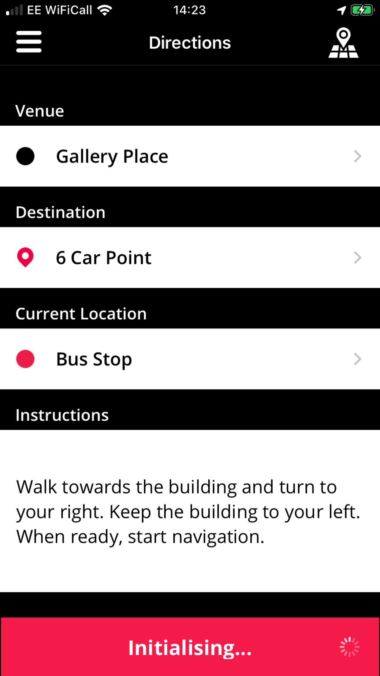 Waymap Example Screen